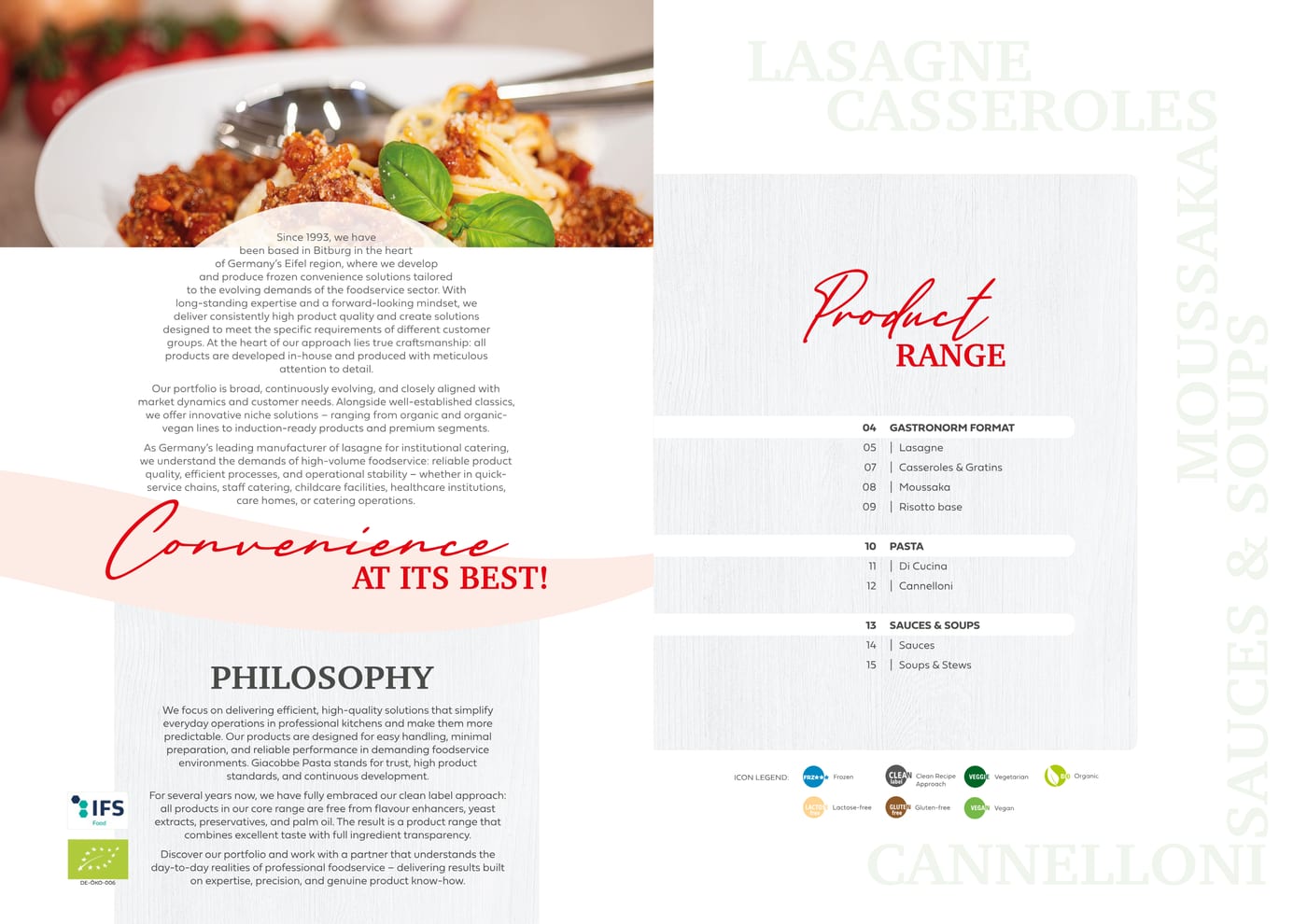 Giacobbe product catalogue (English), cover page