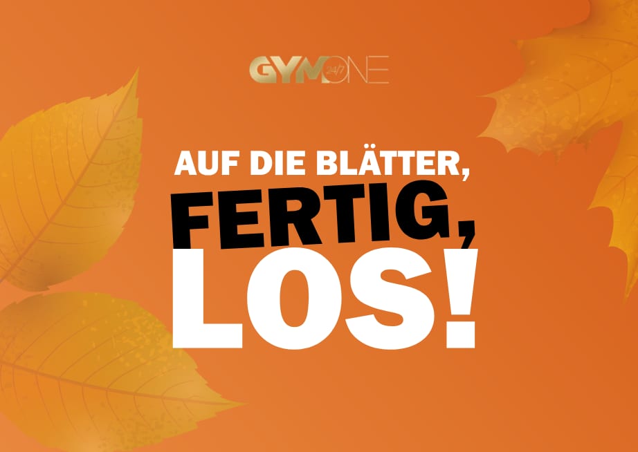 GymOne Herbst-Challenge Spielkarte, Vorder- und Rückseite